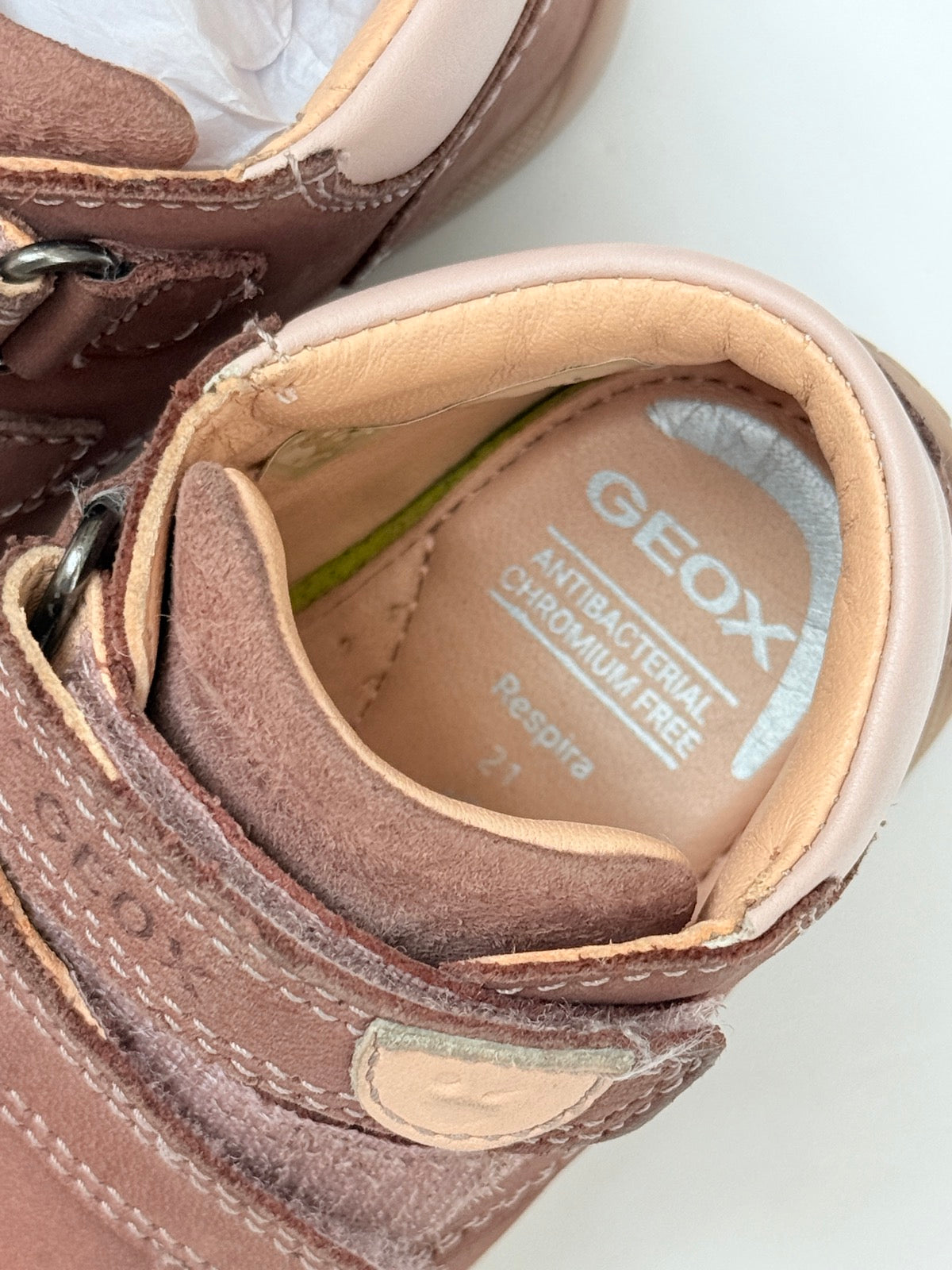 Geox Macchia Brown Nubuck Suede Boots Size 5.5