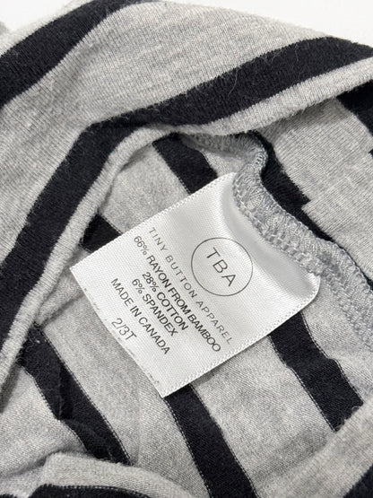 Tiny Button Apparel Striped Harem Joggers 2/3T