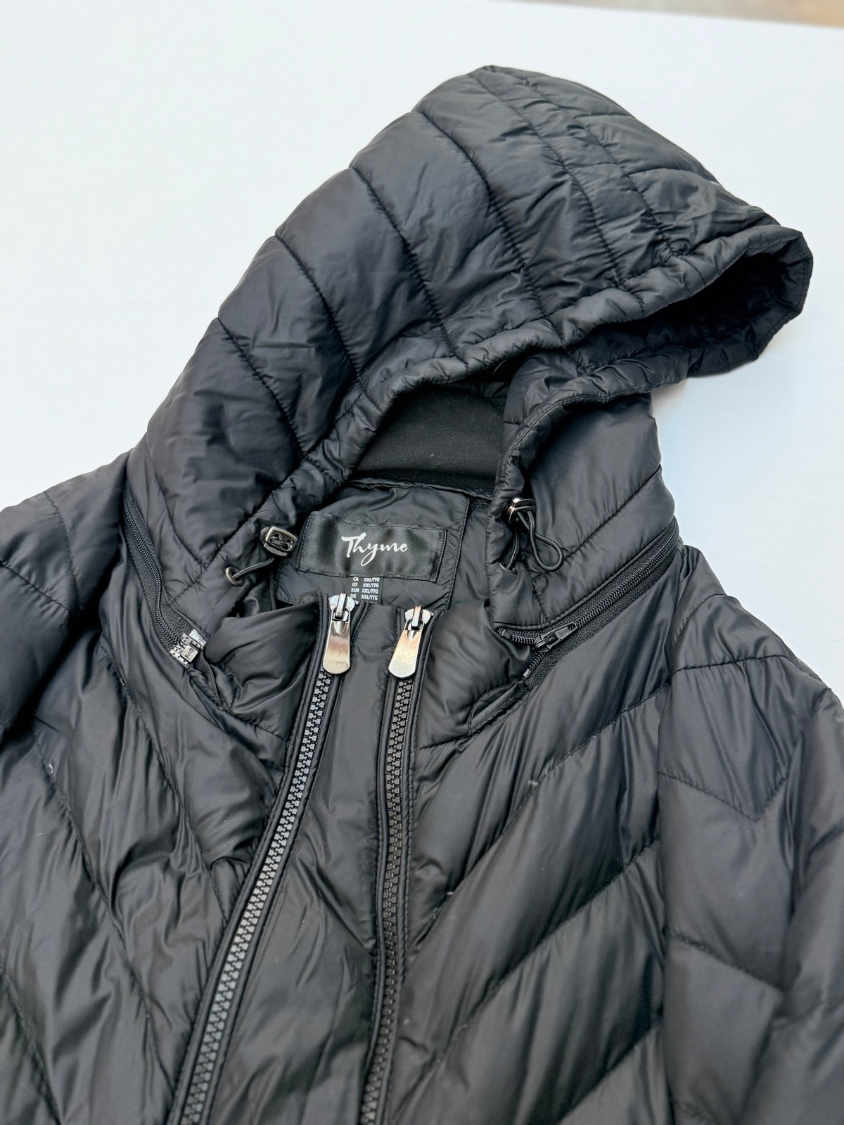 Thyme Maternity Hooded Puffer Jacket XXL