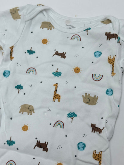George Baby Safari Print Bodysuit 3-6M