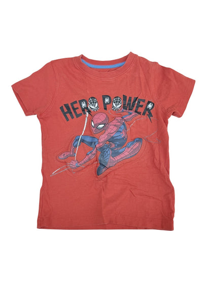 M&S Marvel Puffy Spider-Man Hero Power T-Shirt 4-5Y