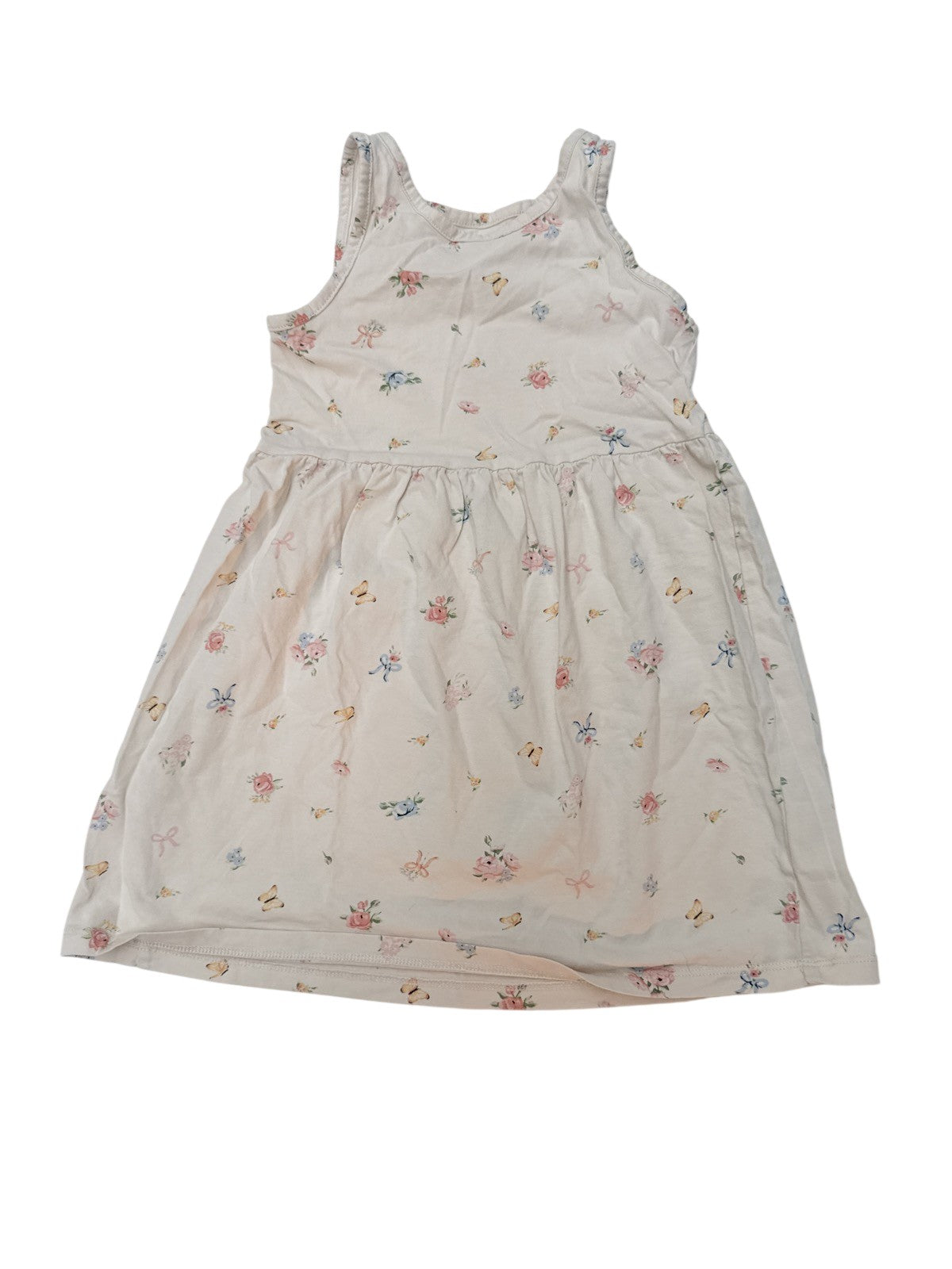 H&M Floral Butterfly Tank Dress Size 5T/6