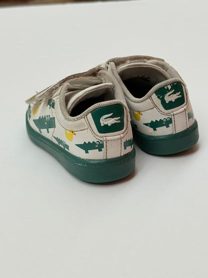 Lacoste Carnaby Evo Crocodile Print Sneakers Size 8