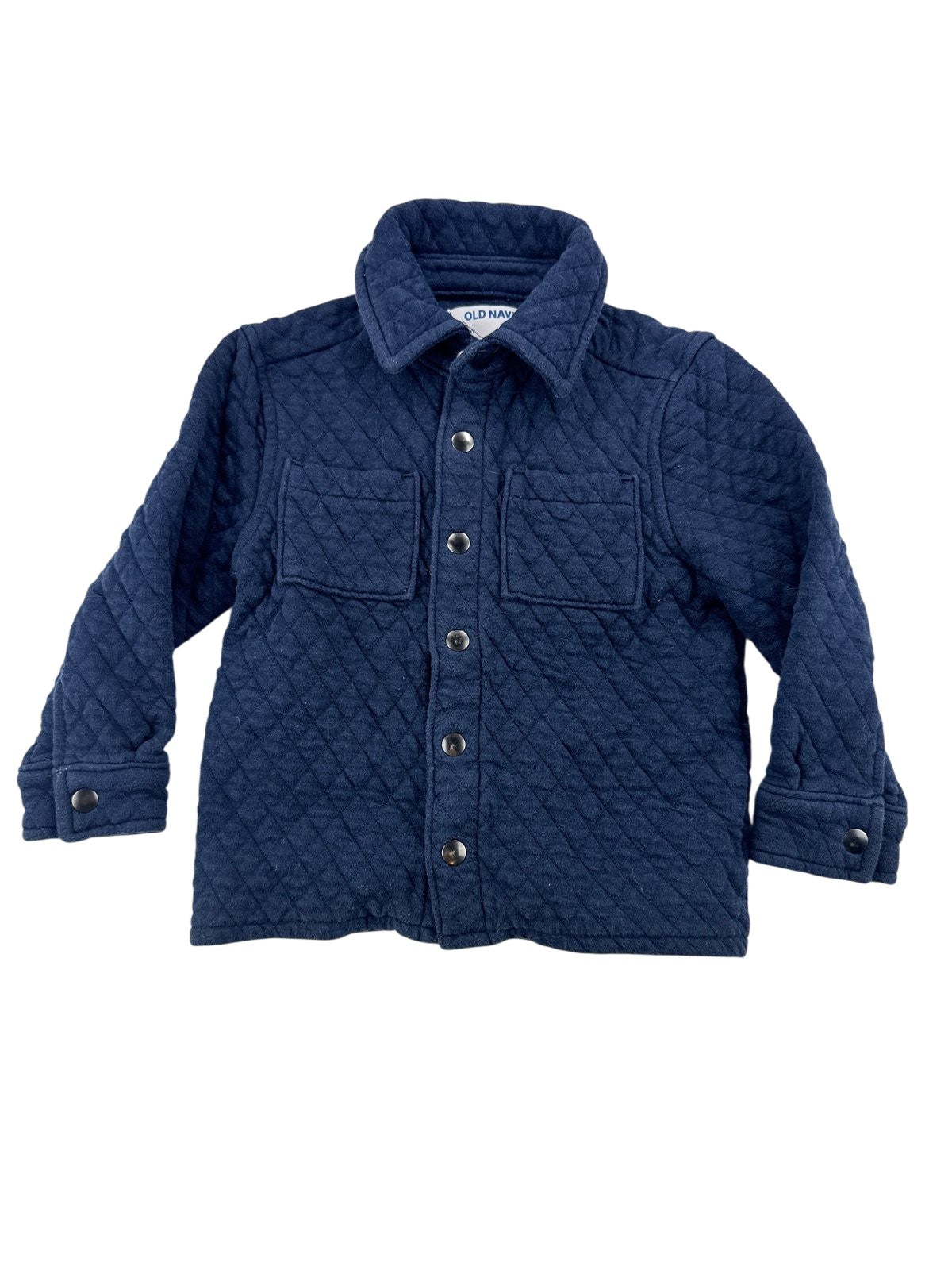 Old Navy Navy Quilted Shacket Jacket 3T