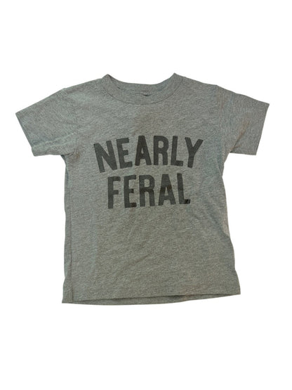 Nearly Feral Gray Graphic Tee 2T