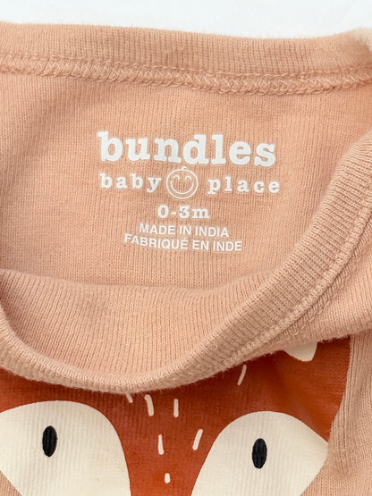 Bundles Baby Place Fox Bodysuit 0-3M