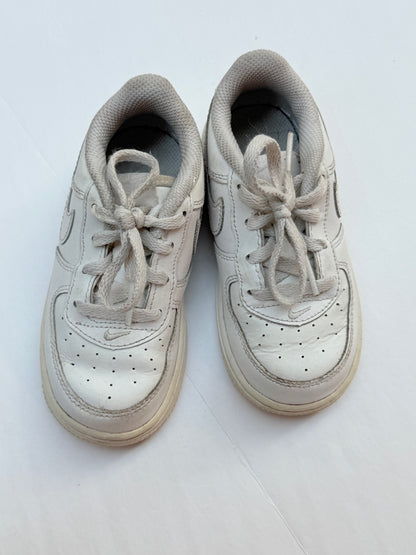 Nike Air Force 1 Toddler White Sneakers Size 8C