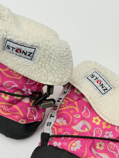 Stonz Pink Paisley Baby Booties