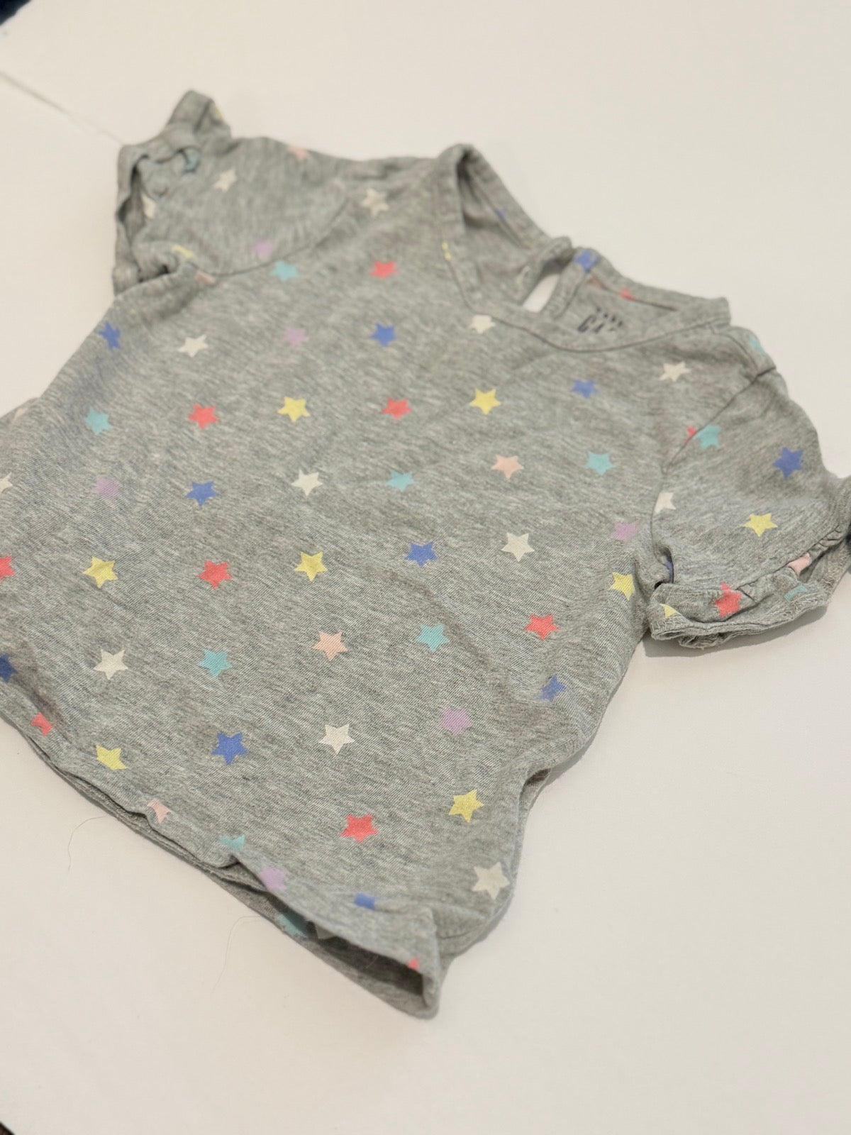 Baby Gap Star Print Ruffle Tee 6-12M