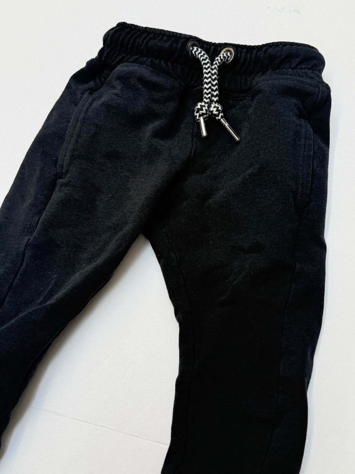Whistle & Flute Black Joggers 12-18 Months