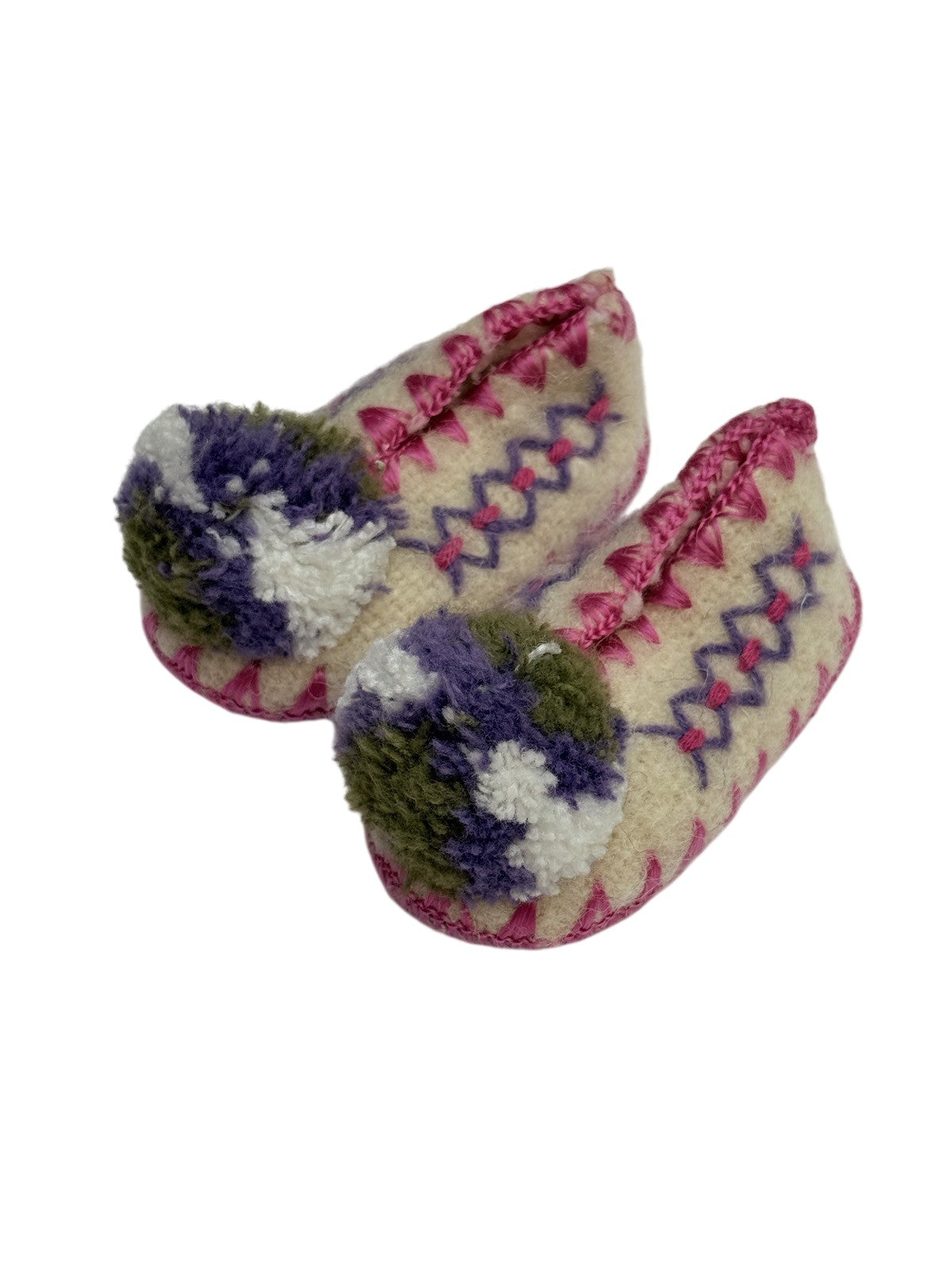 New - Karagiannis Handmade Greek Wool Slippers infant US3/4