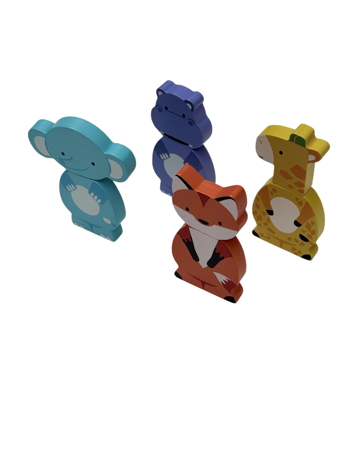Wooden Magnetic Stacking Zoo Animals Toy Set