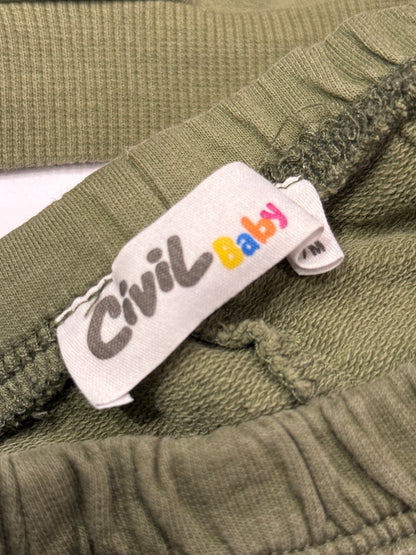 Civil Baby Olive Green Sweatsuit Set 18-24M