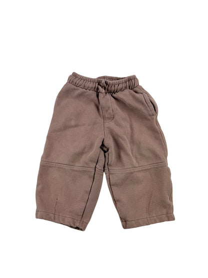 Zara Mauve Brown Fleece Joggers Size 2T