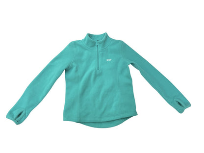 Gap Teal Fleece Quarter-Zip Pullover Size S