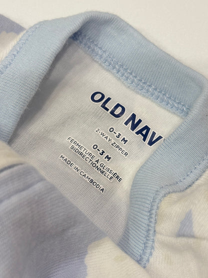 Old Navy Yeti Footed Sleeper 0-3M