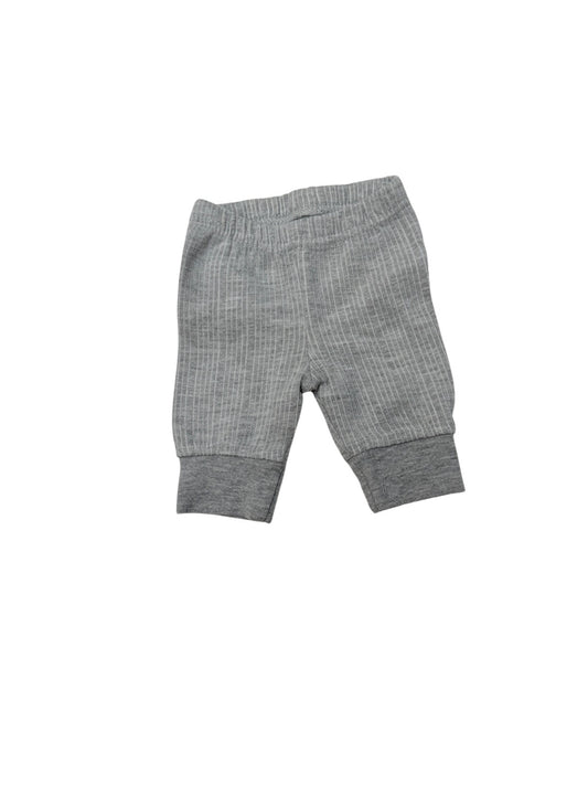 Babyhug Gray Ribbed Baby Joggers