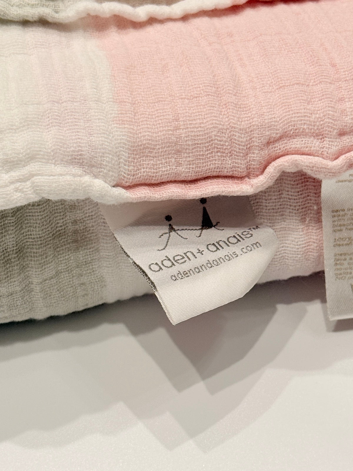 Aden + Anais Muslin Swaddle Blanket Pink Stripe