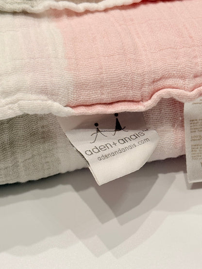 Aden + Anais Muslin Swaddle Blanket Pink Stripe