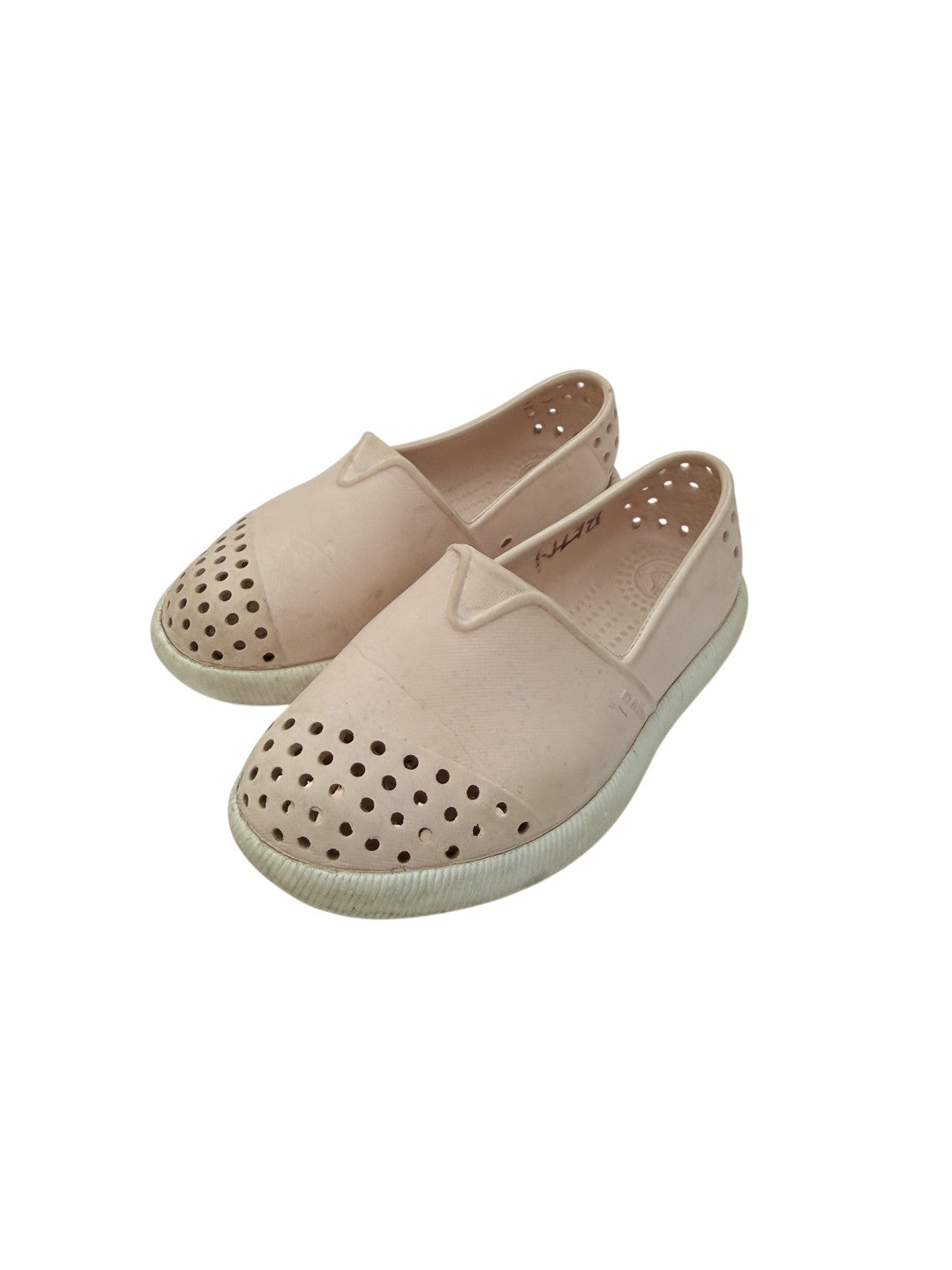 no size Native Kids Pink Perforated Slip-On Shoes US7