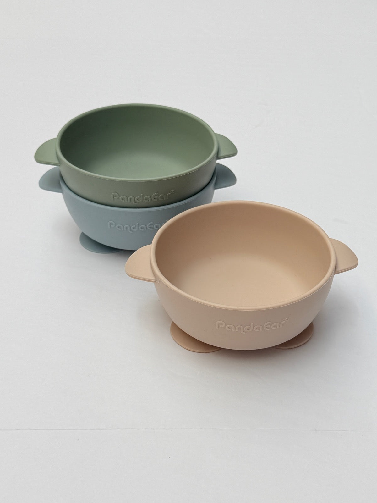 PandaEar Silicone Suction Bowls Set of 3