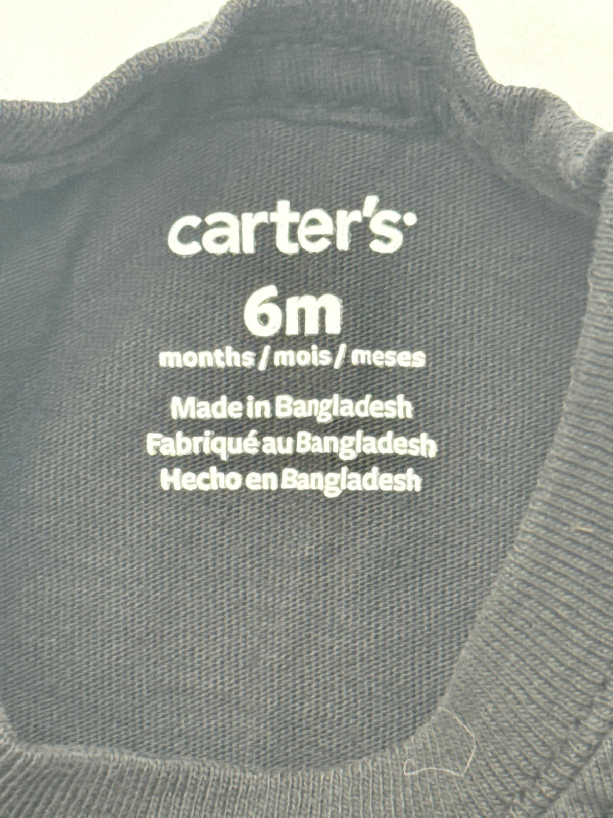 Carter's Black T-Shirt 6M