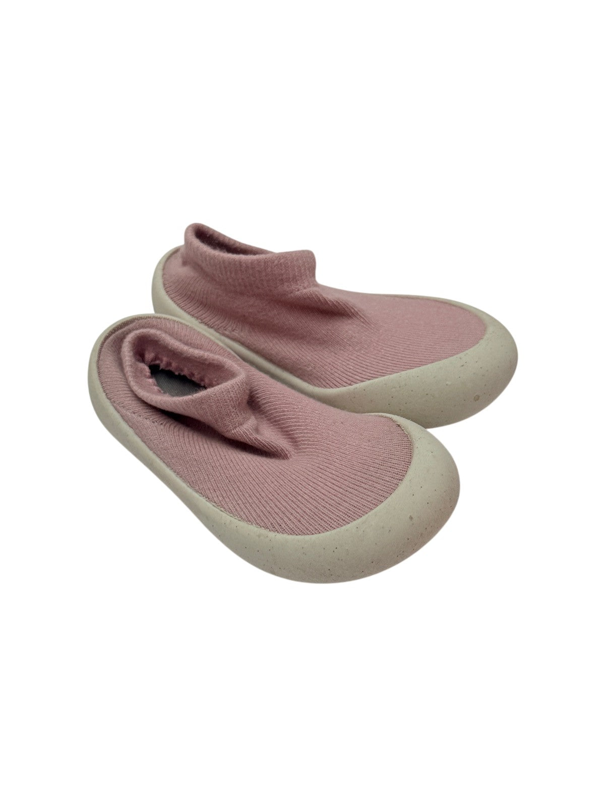 Jan & Jul Pink Rubber Sole Sock Shoes Size 5