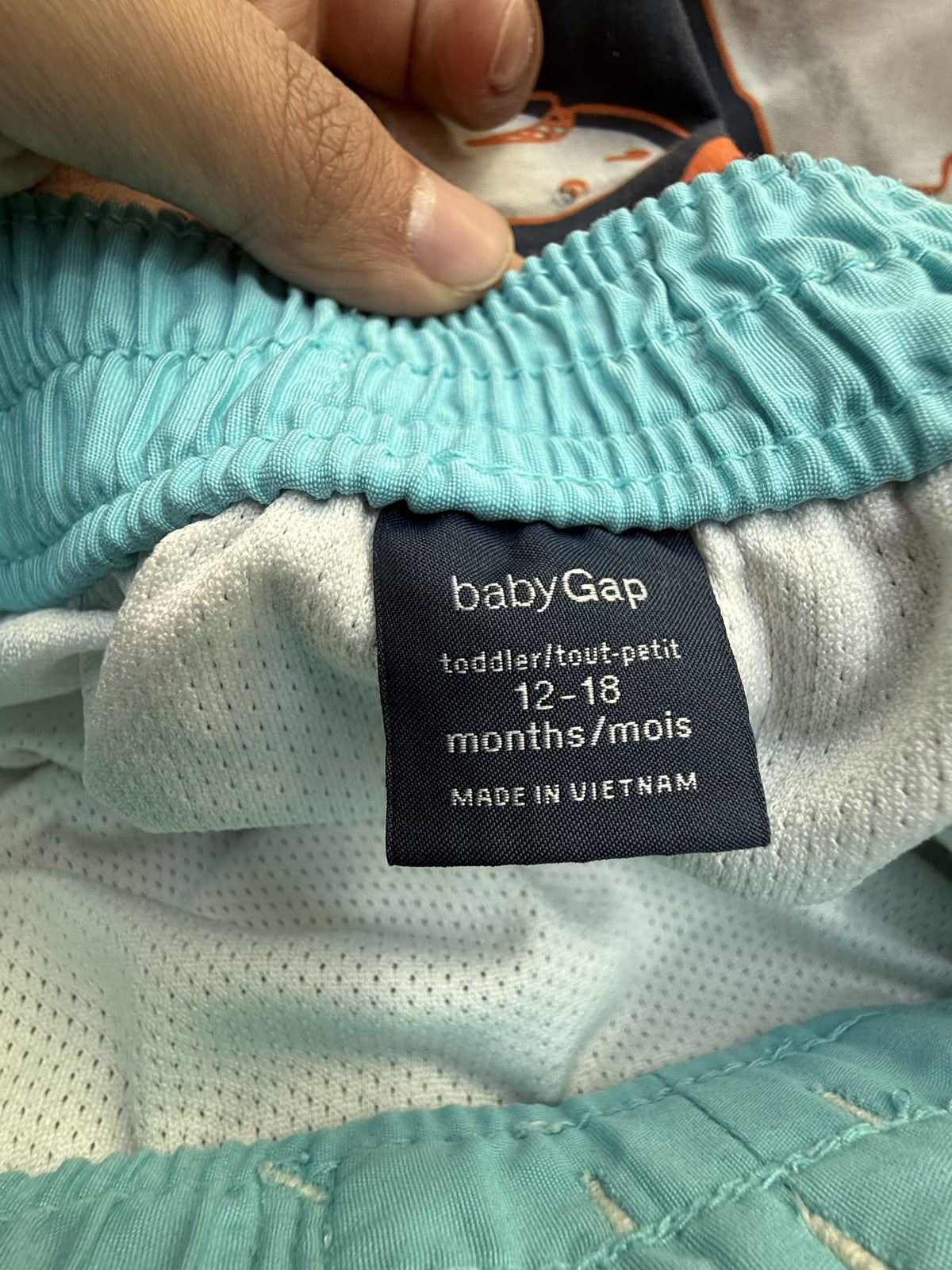 Baby Gap Shark Swim Trunks 12-18m