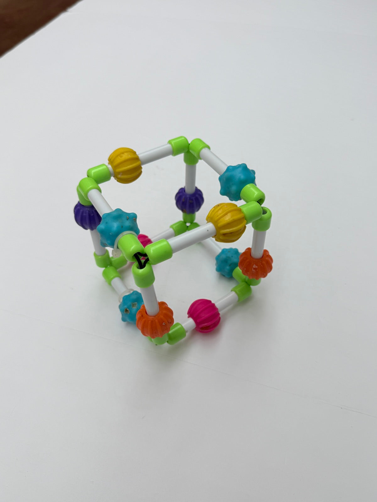 Textured Bead Cube Sensory Baby Toy