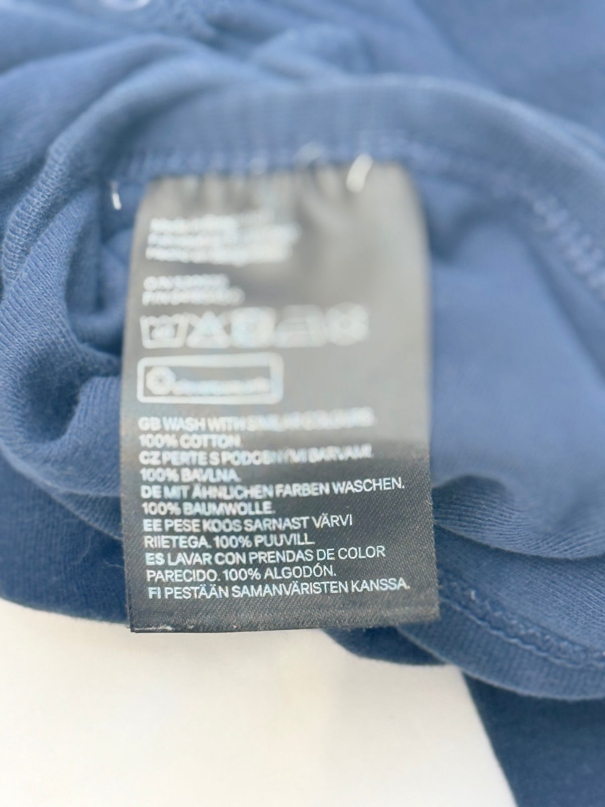 H&M Navy Side-Snap Bodysuit 1-2M