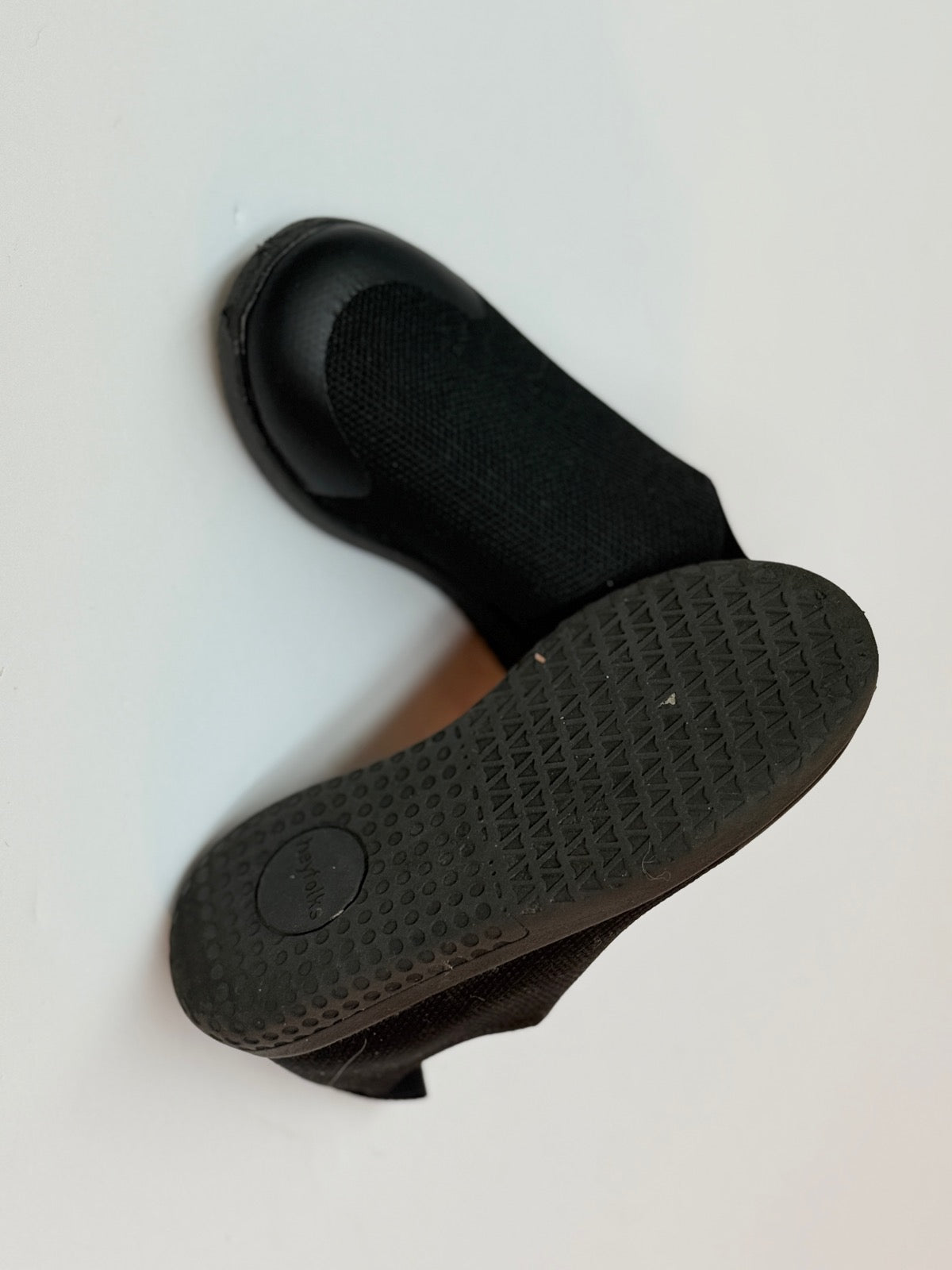 Heyfolks Black Slip-On Sneakers Size C7