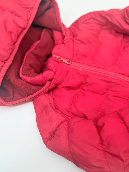 Uniqlo Baby Red Hooded Puffer Jacket 12-18M