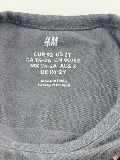 H&M Halloween Ghost Cat Long Sleeve T-Shirt 2T
