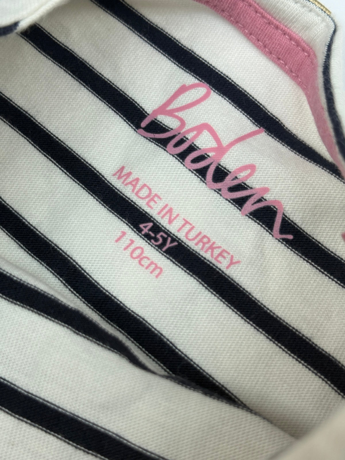 Boden Stripe Gold Dot T-Shirt 4-5Y