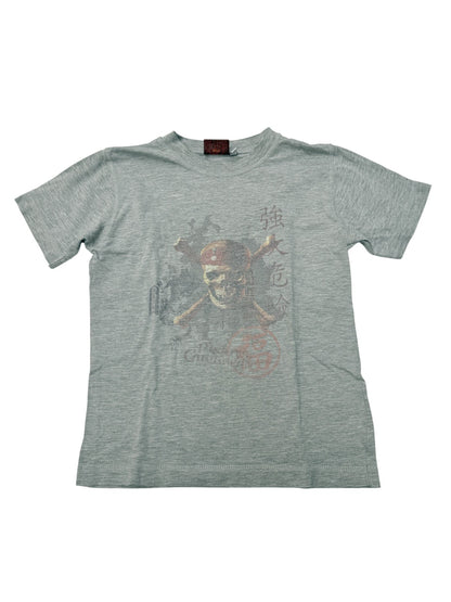 Disney Pirates Caribbean Skull T-Shirt Size 8
