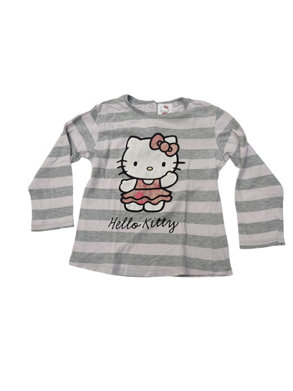 Hello Kitty Striped Long Sleeve T-Shirt 4Y