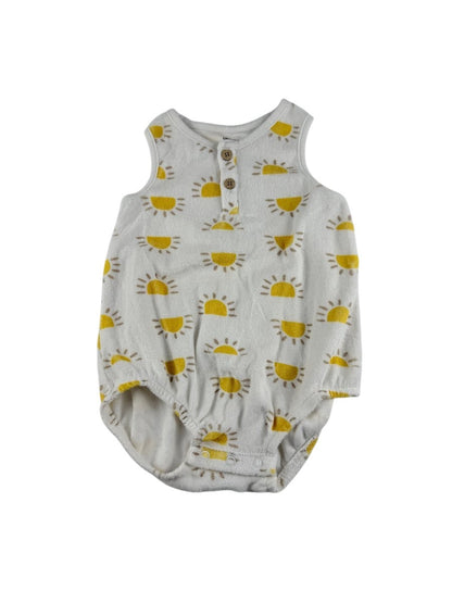 George Sun Print Terry Romper 12-18M