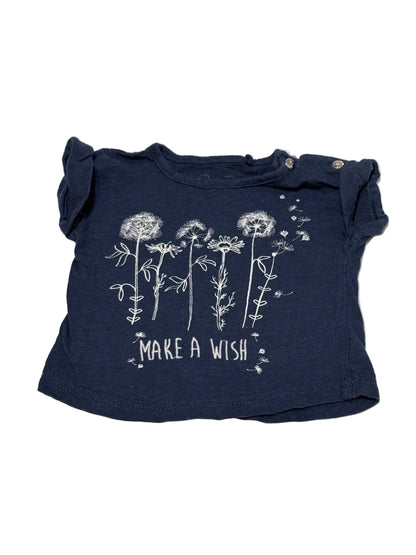 Jessica Simpson Navy Make A Wish Tee 6 9M