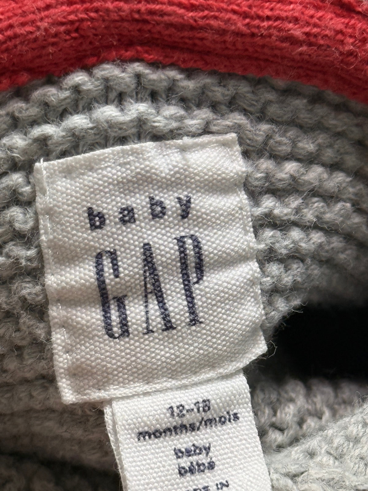Baby Gap Dog Hood Striped Cardigan 12-18m