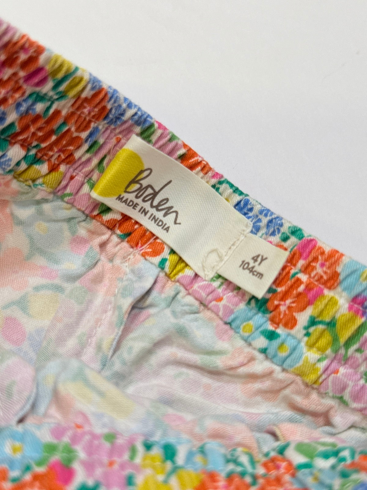Boden Floral Light Weight Jogger Pants Girls 4Y