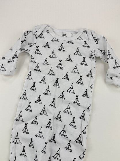 Yoga Sprout Teepee Long Sleep Gown Preemie
