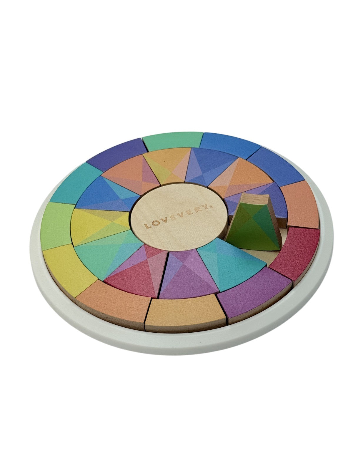 Lovevery Color Mixing Wheel Wooden Puzzle Toy