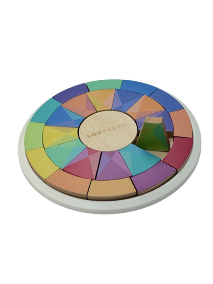 Lovevery Color Mixing Wheel Wooden Puzzle Toy