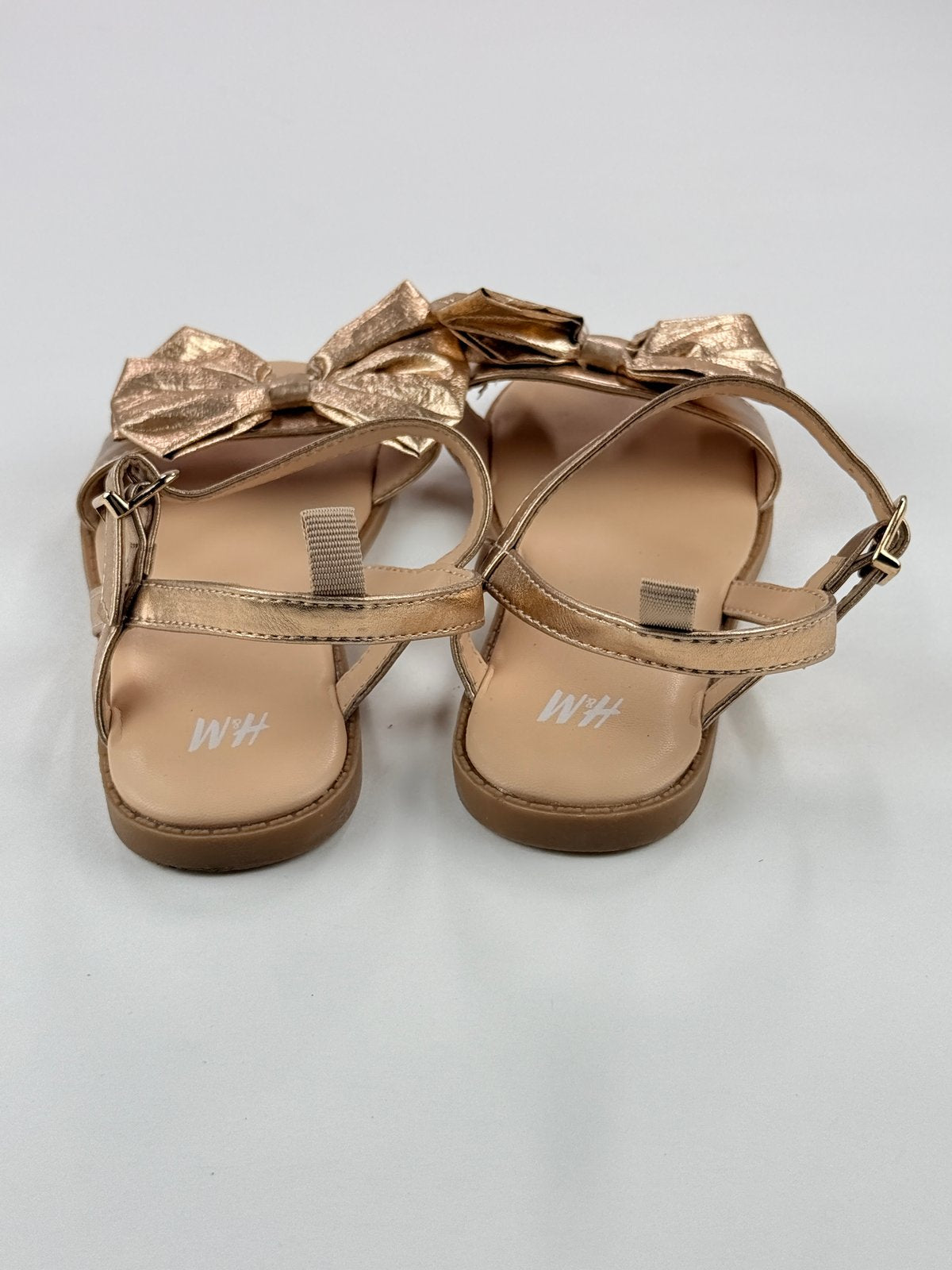 H&M Rose Gold Bow Sandals US11.5