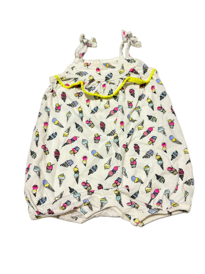 Gap Ice Cream Print Romper 3-6m