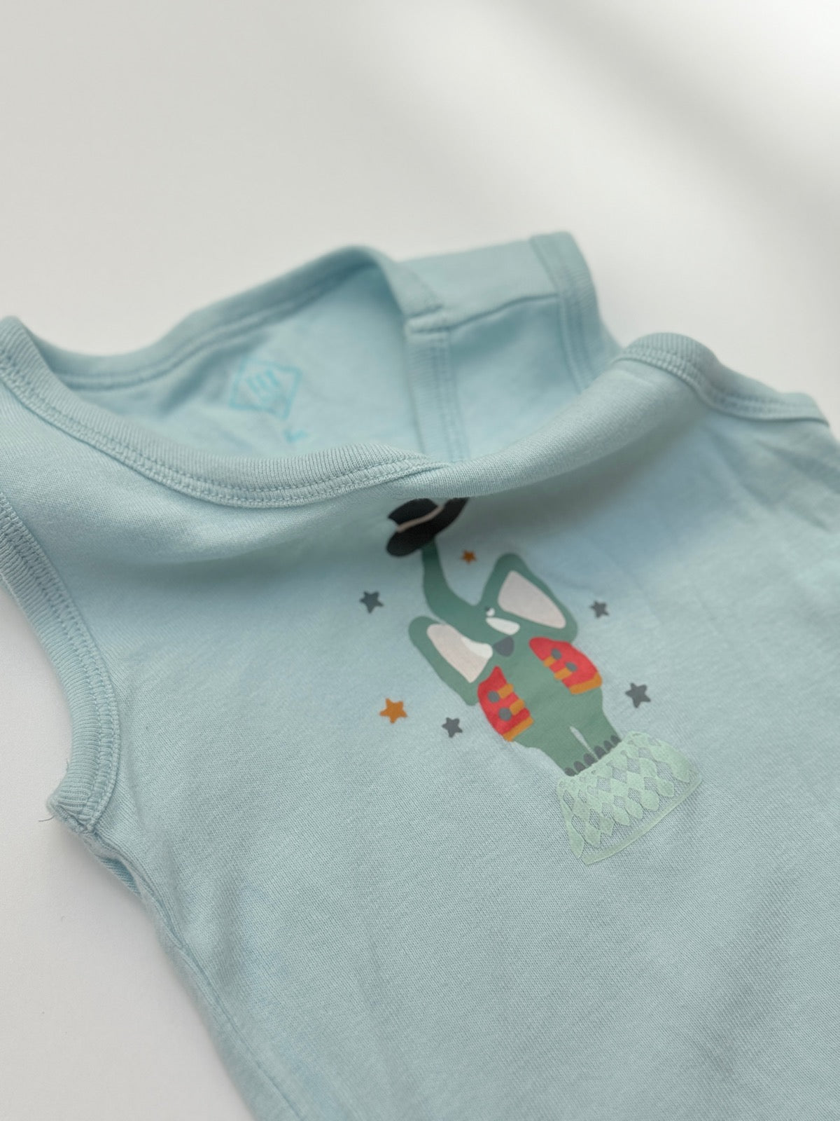 Tex Baby Elephant Sleeveless Bodysuit 18m