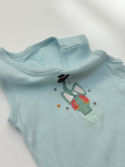 Tex Baby Elephant Sleeveless Bodysuit 18m