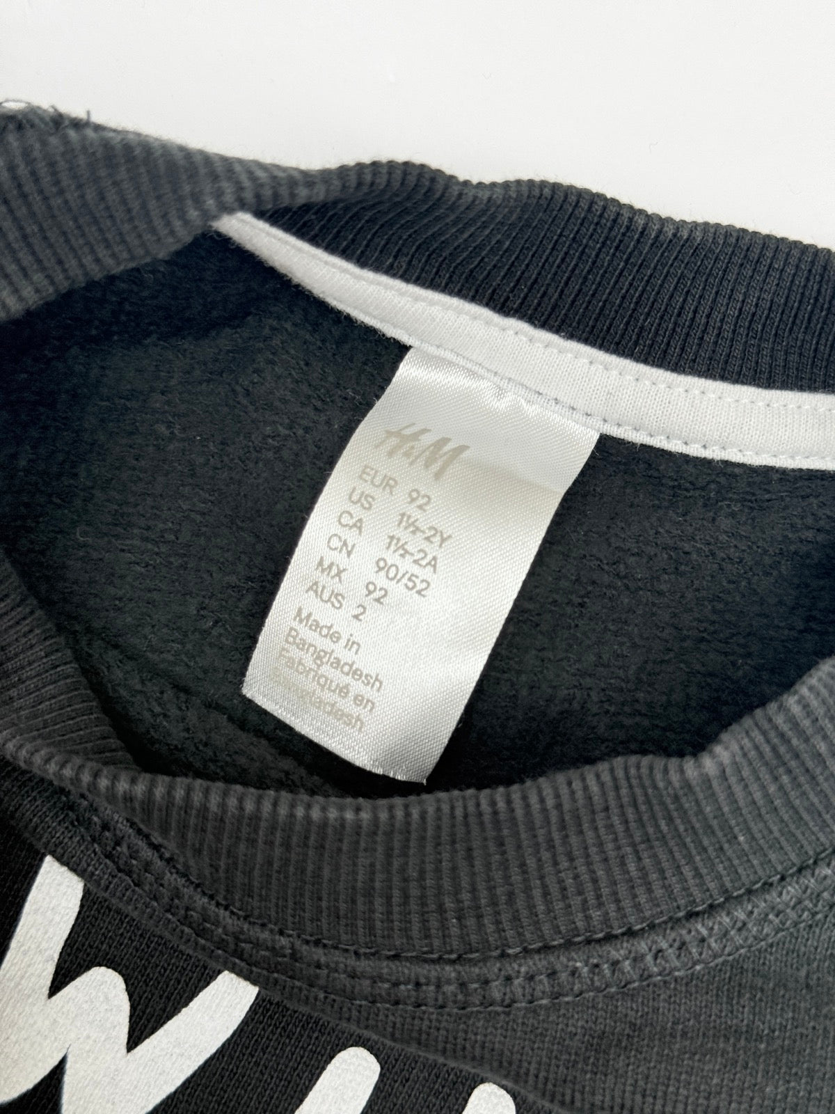 H&M I Will Change The World Sweatshirt 2T