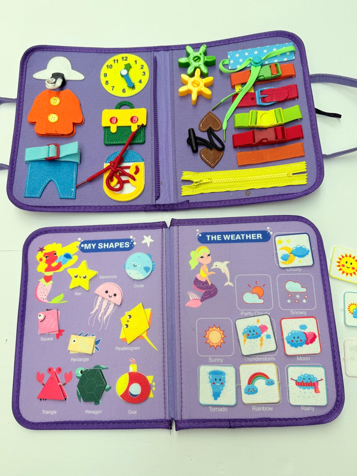 Mermaid Busy Book Montessori Learning Toy