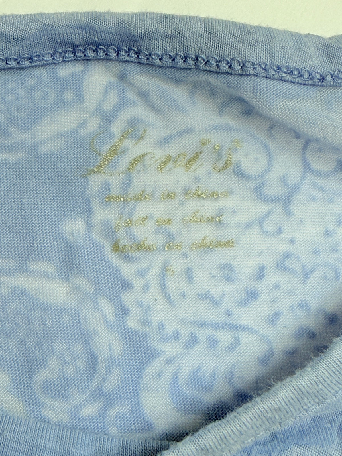 Levi's Girls Lavender Damask T-Shirt Size 6